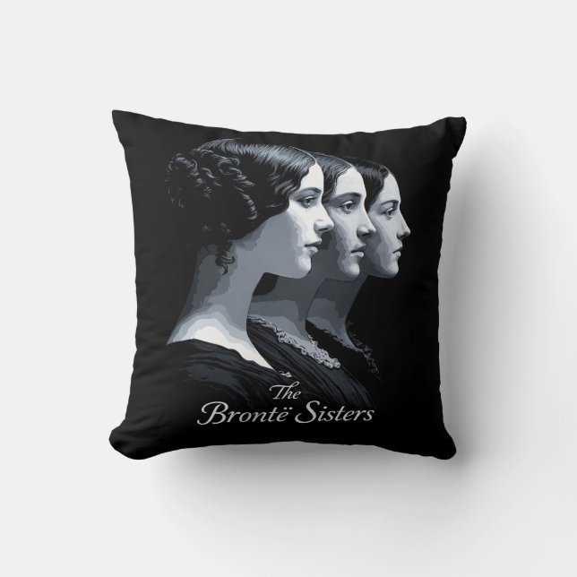 Coussin Les Sœurs Brontë (Recto)