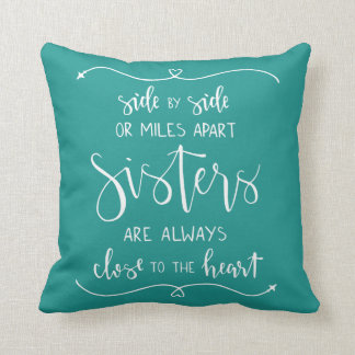 Coussin Les soeurs sont toujours près du carreau de coeur