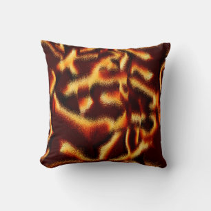 Coussin Les taches rouges jaunes ont l'air de vaporisateur
