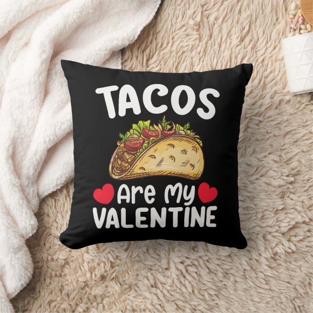 Coussin Les Tacos Sont Mon Amoureux De La Nourriture Drôle (Couverture)