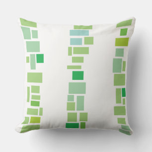 Coussin Les TUILES de MOSIAC vertes CONÇOIVENT le rétro