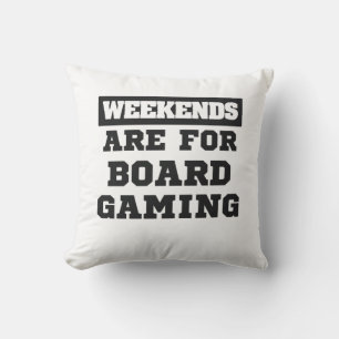 Coussin Les Week-ends-Cadeaux Du Joueur De Planche Sont Po