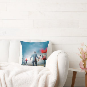 Coussin Les zombies aux yeux lumineux de SlipperyJoe pour 