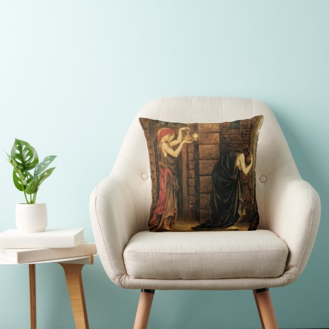 Coussin L'espoir dans une prison du désespoir par Evelyn D (Chaise)
