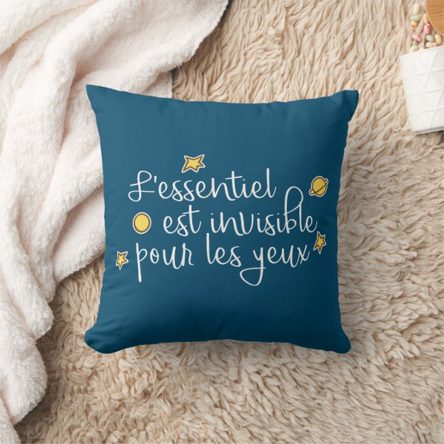 Coussin L'essentiel invisible pour les yeux (Couverture)