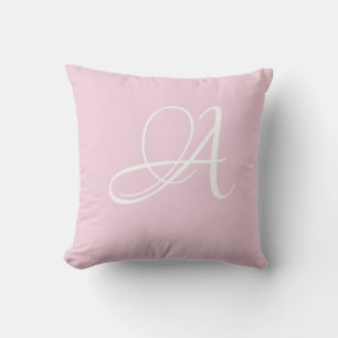 Coussin Lettre A Monogramme Initiale Personnalisée