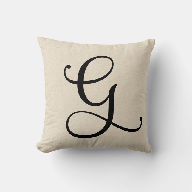 Coussin Lettre G (Recto)