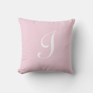 Coussin Lettre I Monogramme Initiale Personnalisée