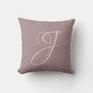 Coussin Lettre I Monogramme Initiale Personnalisée