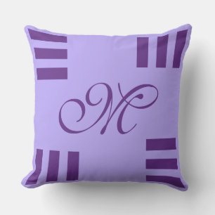 Coussin Lettre & Icône simple ART + vos couleurs & idées