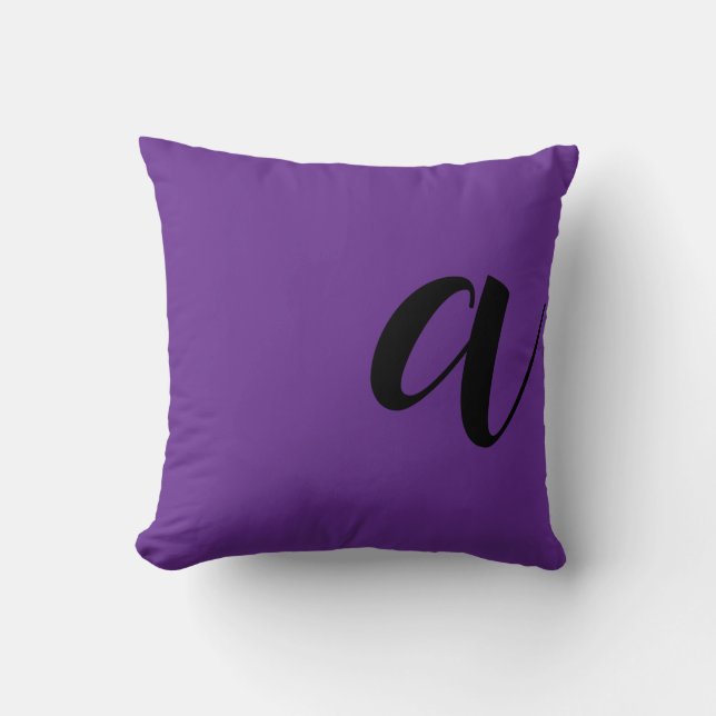 Coussin Lettre initiale de monogramme moderne (Recto)