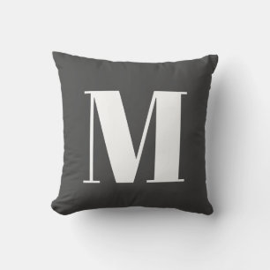 Coussin LETTRE INITIALE GRECQUE CLAIR MONogramme Moderne