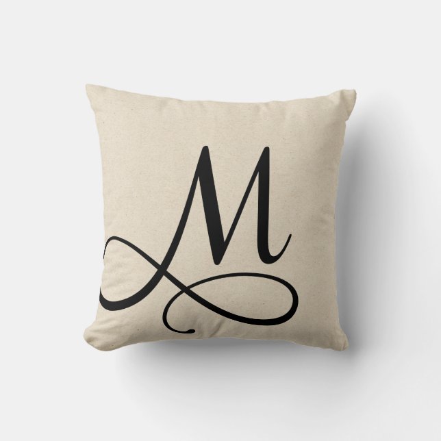 Coussin Lettre M (Recto)