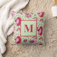 Lettre monogramme Carlin Donut Cupcake Cute Dog Mo