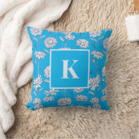 Lettre monogramme Daisy Flower Doodle motif floral