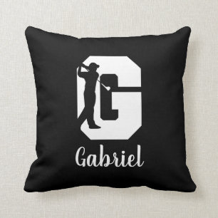 Coussin Lettre Monogramme G Personnalisée