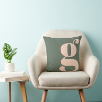 LETTRE MONOGRAPHIQUE INITIALE Sage Green Blush