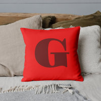 LETTRE ROUTE FROIDE MODÈLE MONogramme | Rouge