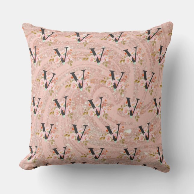 Coussin Lettre V (Recto)