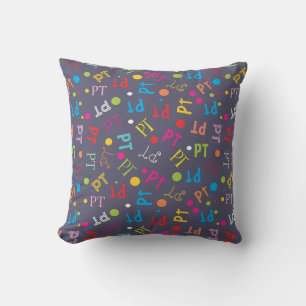 Coussin Lettres colorées de thérapie physique