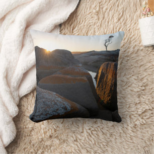Coussin Lever de soleil à la Baie des Incendies, Tasmanie