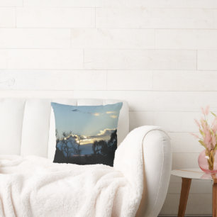 Coussin Lever de soleil dans une ferme appelée Poortjie af