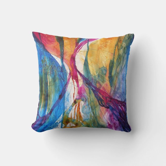 Coussin Lever de soleil de canyon (Recto)