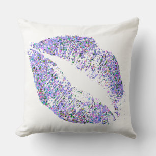 Coussin Lèvres à Parties scintillant multicouleur Grit #11