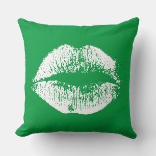Coussin Lèvres blanches #13