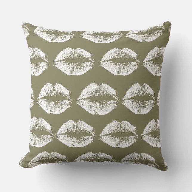 Coussin Lèvres blanches #23 (Recto)