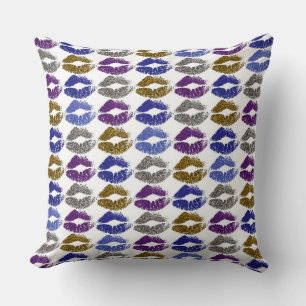 Coussin Lèvres colorées élégantes #40