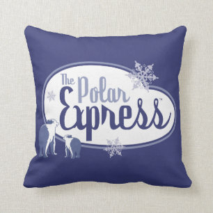 Coussin L'Express polaire Ours polaires Retro Graphisme