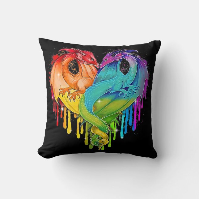 Coussin LGBT Dragon (Recto)