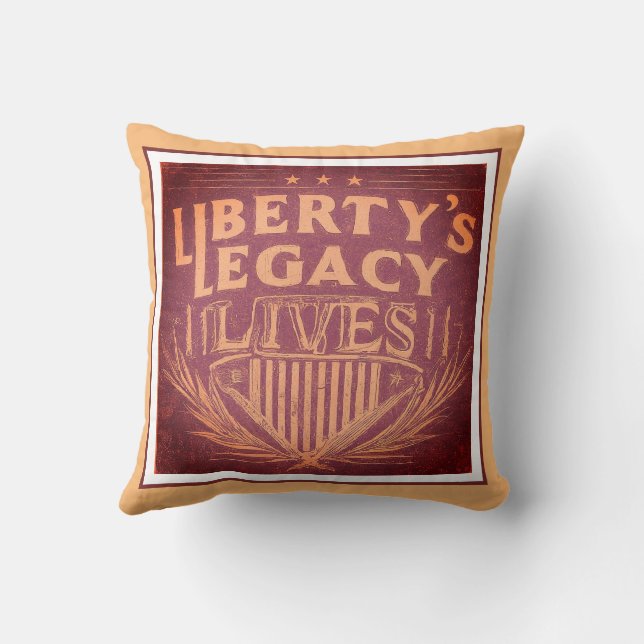 Coussin L'héritage de la liberté vit (Verso)
