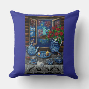 Coussin L'heure du thé délice de Liberty !