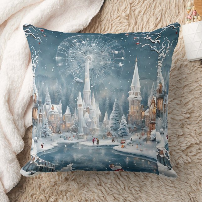 Coussin L'hiver au pays des merveilles (Couverture)