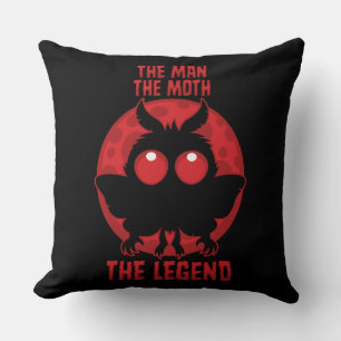 Coussin L'Homme, La Mouche, La Légende - Mothman Mythique