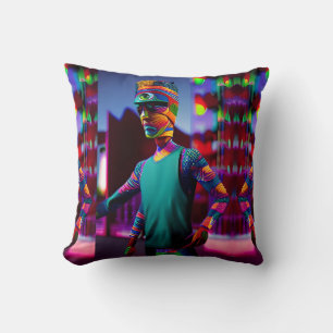 Coussin L'Homme Qui A Frappé Mon Café - Ken Gage Art