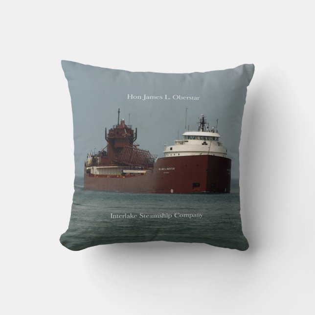 Coussin L'honorable James L. Oberstar carré pilow (Recto)