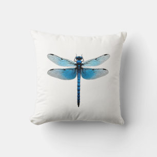 Coussin Libellule bleue - Insecte Faune et flore Amateur d