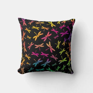 Coussin libellule colorée