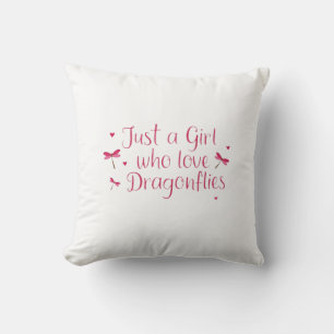 Coussin Libellule Juste Une Fille Qui Aime Les Libellules