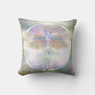 Coussin Libellule rêveuse « Messager de Devenir Lumière »