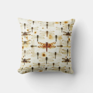 Coussin Libellules de jardin vintage Libellules Insectes B