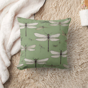 Coussin Libellules Vintage
