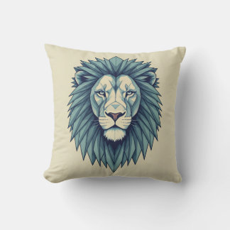 Coussin Libérez votre lion intérieur avec Majesté géométri