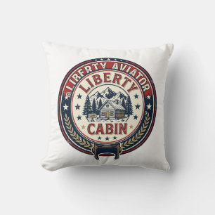 Coussin Liberty Aviator Patriotique Aviation Patriotique V
