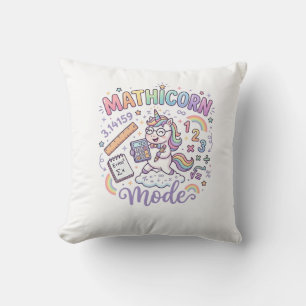 Coussin Licorne Mathicorne Mode Conception de typographie