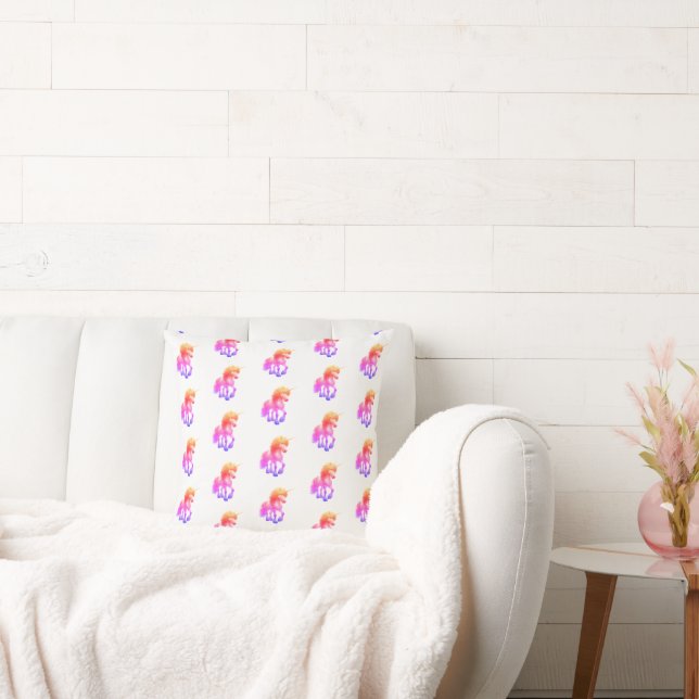 Coussin Licorne Néon (Canapé)