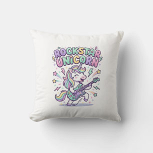 Coussin Licorne Rockstar Licorne Charmant Vêtement Graphiq